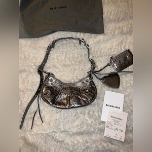 Balenciaga - Le Cagole XS Shoulder Bag, Silver